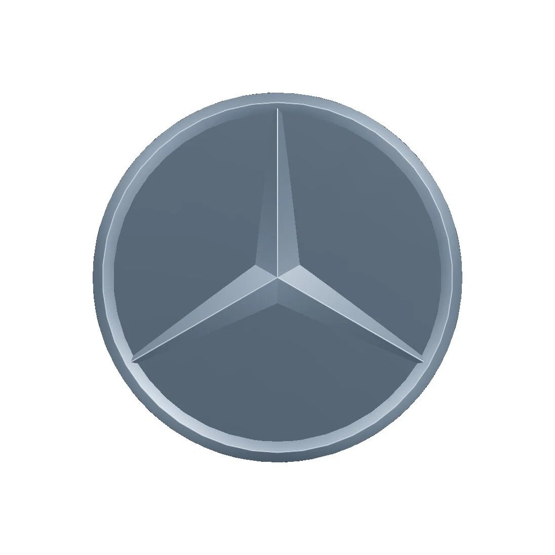 Центральный колпачок с объемной звездой для Mercedes-Benz C-Class S206, 66,8 мм, матовый серый Himalaya, Mercedes — фото 4