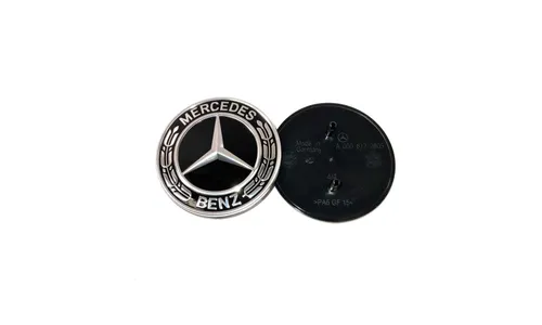 Черная эмблема капота Mercedes-Benz — фото 2