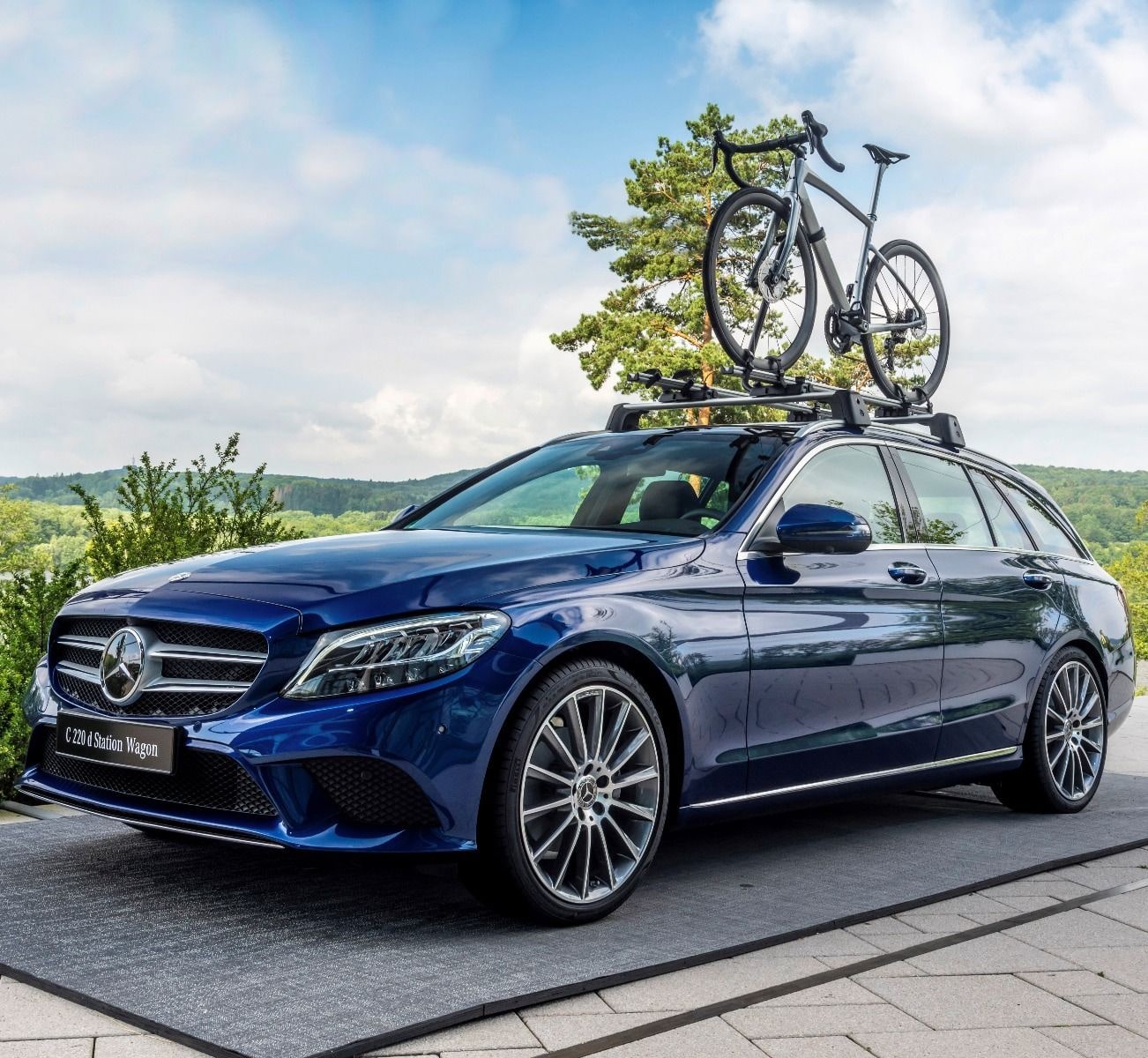 Крепление одного велосипеда на крышу New Alustyle, Mercedes-Benz — фото 5