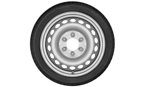 Колесный диск 6,5J×16 ET62 для Mercedes-Benz Sprinter 910/906, передняя и задняя оси, серебристый — фото 2