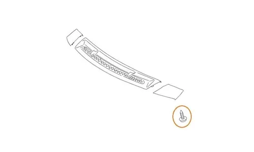 Винт решетки воздухозаборника 4,2 × 9,5 мм, Mercedes-Benz A-class W169 / B-class W245 — фото 2