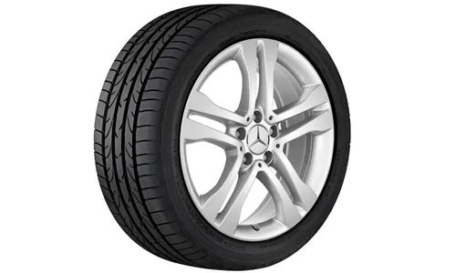 Колесный диск 7J×18 ET46 для Mercedes-Benz X156, передняя и задняя оси, ванадиево-серебристый — фото 1