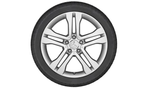 Колесный диск 7J×18 ET46 для Mercedes-Benz X156, передняя и задняя оси, ванадиево-серебристый — фото 2