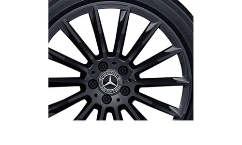 Колесный диск AMG 8J×19 ET43,5 для Mercedes-Benz GLA 156, передняя и задняя оси, черный, многоспицевый — фото 2