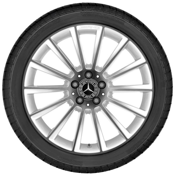 Колесный диск AMG 8J×19 ET43,5 для Mercedes-Benz GLA 156, передняя и задняя оси, белый, с алмазной проточкой, многоспицевый — фото 3