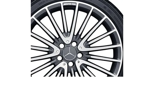 Колесный диск AMG 8J×20 ET43,5 для Mercedes-Benz GLA 156, передняя и задняя оси, титаново-серый, многоспицевый — фото 2