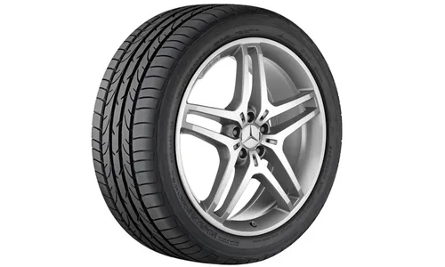 Колесный диск 9J×21 ET53 для Mercedes-Benz W166, передняя и задняя оси, серебристый — фото 1
