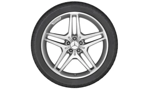 Колесный диск 9J×21 ET53 для Mercedes-Benz W166, передняя и задняя оси, серебристый — фото 2