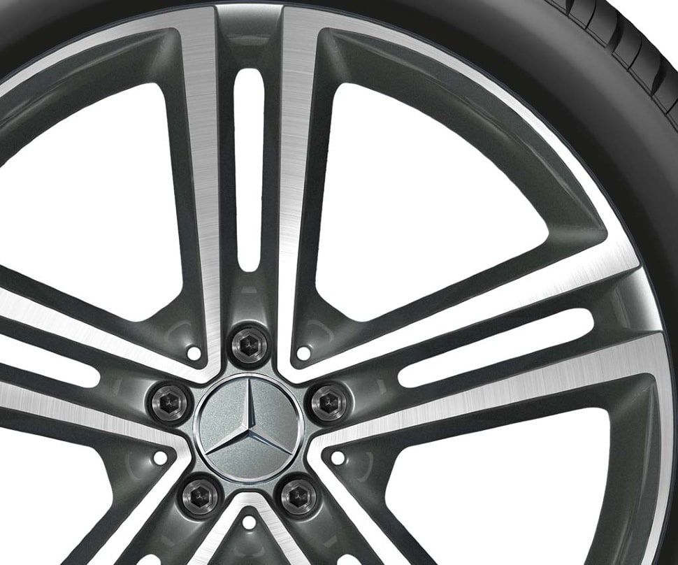 Колесный диск 10J×21 ET54 для Mercedes-Benz C167/V167, передняя ось, гималайский серый, 5 двойных спиц — фото 3
