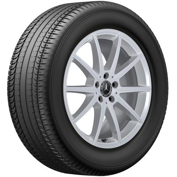 Колесный диск 8,5J×19 ET55 для Mercedes-Benz GLE 167, передняя ось, серебристый Vanadium Silver, 10 спиц — фото 2