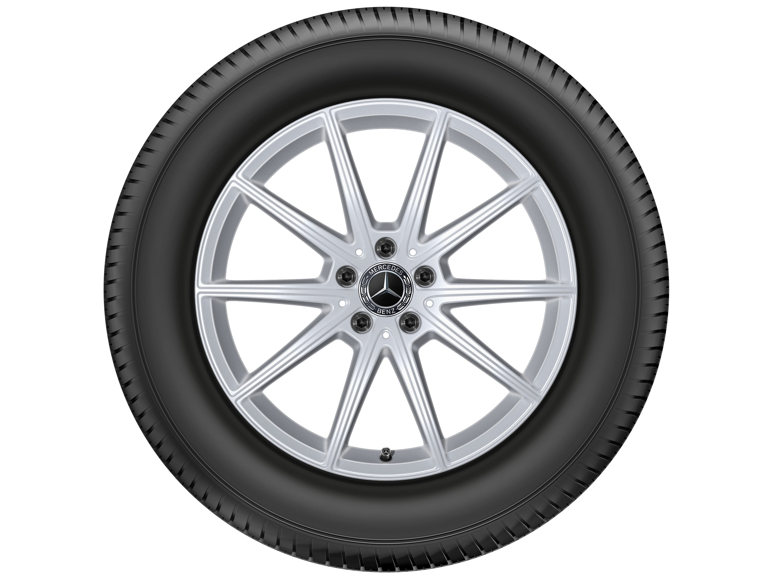 Колесный диск 8,5J×19 ET42 для Mercedes-Benz GLE 167, задняя ось, серебристый Vanadium Silver, 10 спиц — фото 5