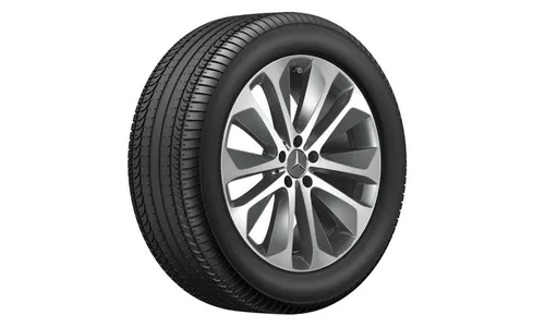 Колесный диск 8,5J×20 ET42 для Mercedes-Benz GLE 167, задняя ось, серый Himalaya, с алмазной проточкой, 10 спиц — фото 2