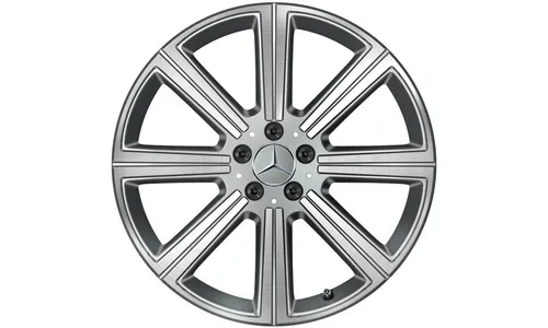 Колесный диск 8,5J×20 ET62,5 для Mercedes-Benz GLS 167, передняя и задняя оси, серый Himalaya, 8 спиц — фото 1