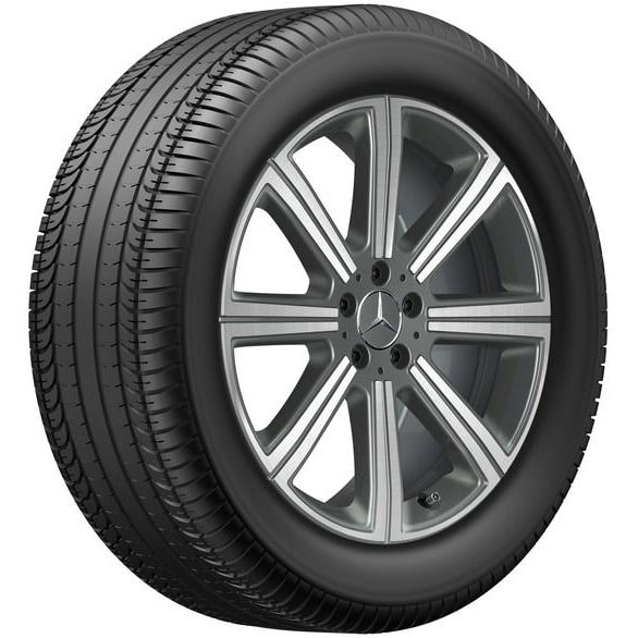 Колесный диск 8,5J×20 ET62,5 для Mercedes-Benz GLS 167, передняя и задняя оси, серый Himalaya, 8 спиц — фото 2