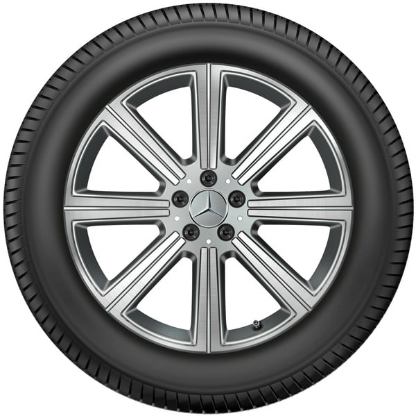 Колесный диск 8,5J×20 ET62,5 для Mercedes-Benz GLS 167, передняя и задняя оси, серый Himalaya, 8 спиц — фото 3