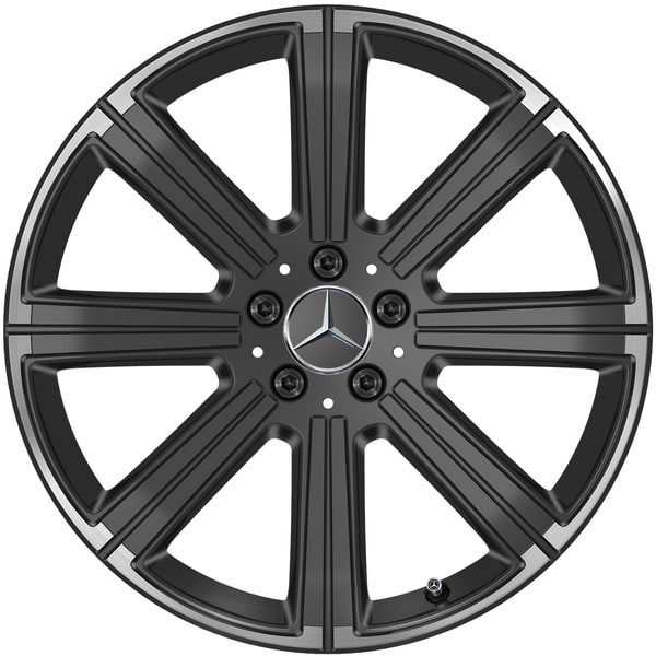 Колесный диск 8,5J×20 ET62,5 для Mercedes-Benz GLS 167, передняя и задняя оси, черный, 8 спиц — фото 1