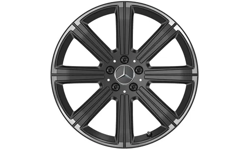 Колесный диск 8,5J×20 ET62,5 для Mercedes-Benz GLS 167, передняя и задняя оси, черный, 8 спиц — фото 1