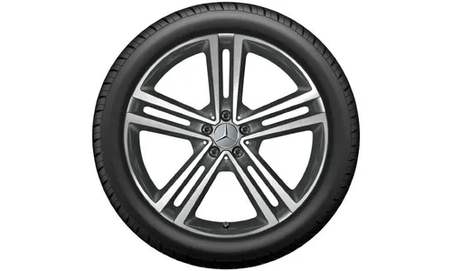Колесный диск 11J×21 ET49 для Mercedes-Benz C167/V167, задняя ось, гималайский серый, 5 двойных спиц — фото 2