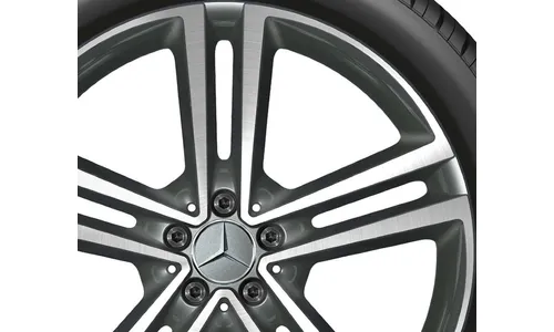 Колесный диск 11J×21 ET49 для Mercedes-Benz C167/V167, задняя ось, гималайский серый, 5 двойных спиц — фото 3