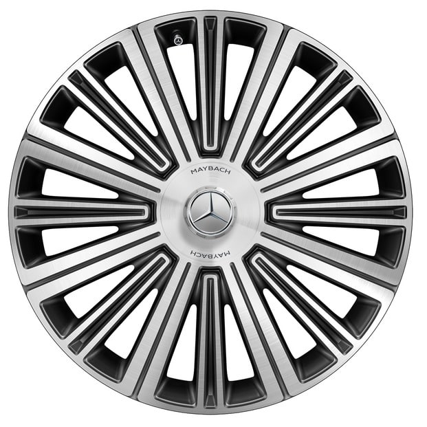 Колесный диск 9,5J×22 ET47 для Mercedes-Benz GLS 167, передняя ось, черный, с алмазной проточкой, многоспицевый — фото 1