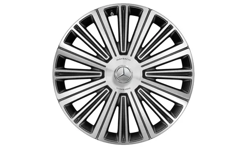 Колесный диск 9,5J×22 ET47 для Mercedes-Benz GLS 167, передняя ось, черный, с алмазной проточкой, многоспицевый — фото 1