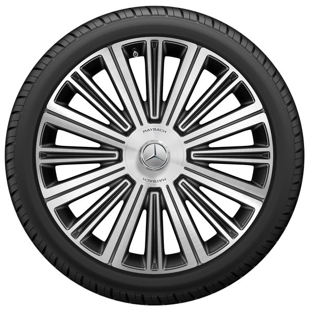 Колесный диск 9,5J×22 ET47 для Mercedes-Benz GLS 167, передняя ось, черный, с алмазной проточкой, многоспицевый — фото 3