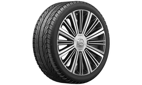 Колесный диск 11,5J×22 ET47 для Mercedes-Benz GL 167 / GLS 167, задняя ось, черный, с алмазной проточкой, многоспицевый — фото 2