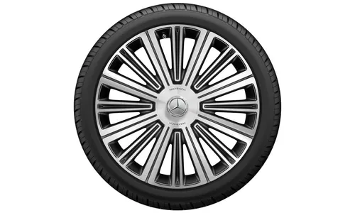 Колесный диск 11,5J×22 ET47 для Mercedes-Benz GL 167 / GLS 167, задняя ось, черный, с алмазной проточкой, многоспицевый — фото 3
