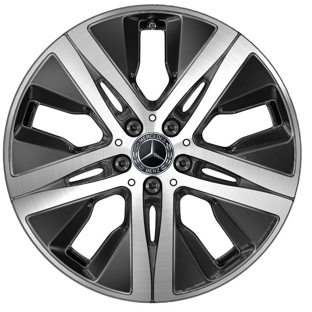 Колесный диск 8J×19 ET61 для Mercedes-Benz GLE 167, передняя и задняя оси, черный, с алмазной проточкой — фото 1