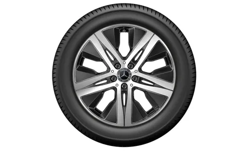 Колесный диск 8J×19 ET61 для Mercedes-Benz GLE 167, передняя и задняя оси, черный, с алмазной проточкой — фото 2