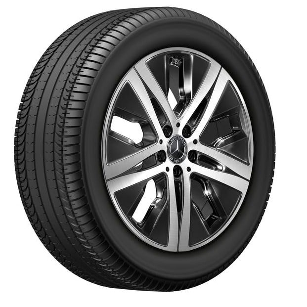Колесный диск 8J×19 ET61 для Mercedes-Benz GLE 167, передняя и задняя оси, черный, с алмазной проточкой — фото 3