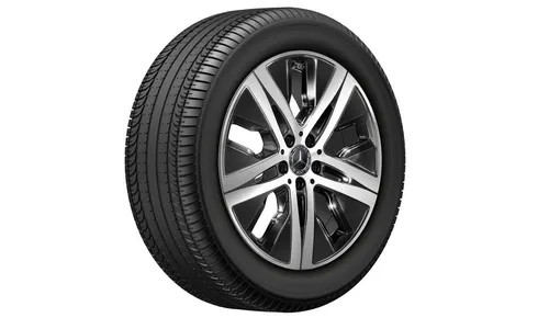 Колесный диск 8J×19 ET61 для Mercedes-Benz GLE 167, передняя и задняя оси, черный, с алмазной проточкой — фото 3