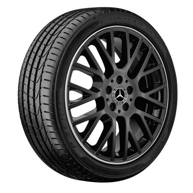 Колесный диск 8J×19 ET61 для Mercedes-Benz GLE 167, передняя и задняя оси, черный, с алмазной проточкой, Y-образные спицы — фото 2