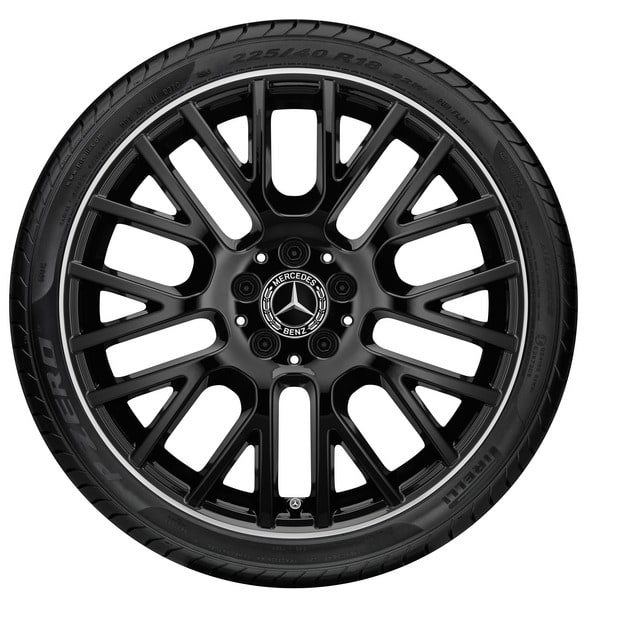 Колесный диск 8J×19 ET61 для Mercedes-Benz GLE 167, передняя и задняя оси, черный, с алмазной проточкой, Y-образные спицы — фото 3