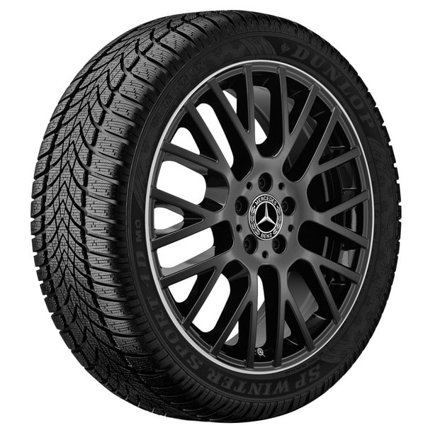 Колесный диск 8J×19 ET61 для Mercedes-Benz GLE 167, передняя и задняя оси, черный, с алмазной проточкой, Y-образные спицы — фото 4