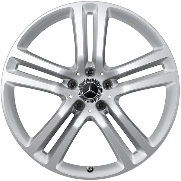 Колесный диск 8,5J×20 ET55,6 для Mercedes-Benz GLE 167, передняя ось, серебристый Vanadium Silver, 5 двойных спиц — фото 1