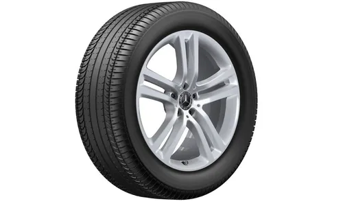 Колесный диск 8,5J×20 ET55,6 для Mercedes-Benz GLE 167, передняя ось, серебристый Vanadium Silver, 5 двойных спиц — фото 2