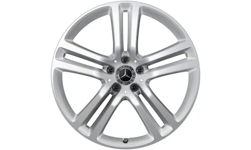 Колесный диск 8,5J×20 ET42 для Mercedes-Benz GLE 167, задняя ось, серебристый Vanadium Silver, 5 двойных спиц — фото 1