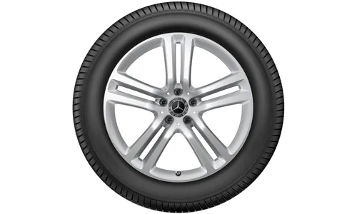 Колесный диск 8,5J×20 ET42 для Mercedes-Benz GLE 167, задняя ось, серебристый Vanadium Silver, 5 двойных спиц — фото 3