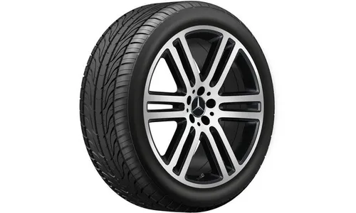 Колесный диск 10J×21 ET54,6 для Mercedes-Benz GLE 167, передняя ось, черный, матовый, кромка обода с алмазной проточкой, 6 двойных спиц — фото 2