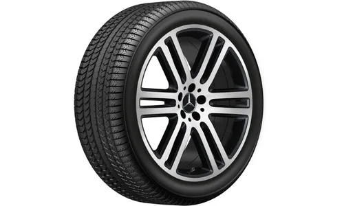 Колесный диск 11J×21 ET49 для Mercedes-Benz GLE 167, задняя ось, черный, матовый, с алмазной проточкой, 6 двойных спиц — фото 5