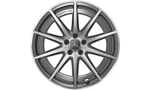 Колесный диск AMG 9,5J×20 ET57 для Mercedes-Benz GLE 167, передняя ось, серый Tantal, кромка обода с алмазной проточкой, 10 спиц — фото 1