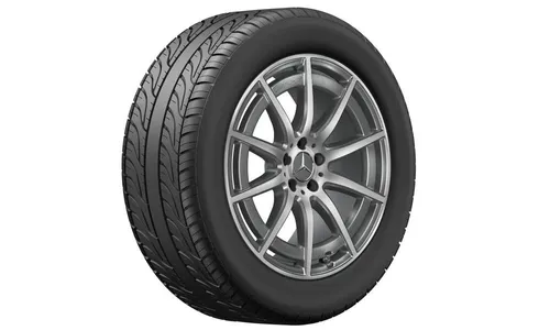 Колесный диск AMG 9,5J×20 ET57 для Mercedes-Benz GLE 167, передняя ось, серый Tantal, кромка обода с алмазной проточкой, 10 спиц — фото 2