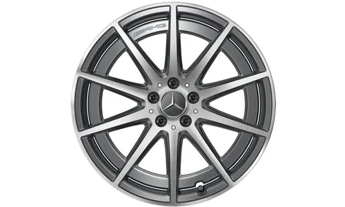 Колесный диск AMG 9,5J×20 ET45 для Mercedes-Benz GLE 167, задняя ось, серый Tantal, 10 спиц — фото 1
