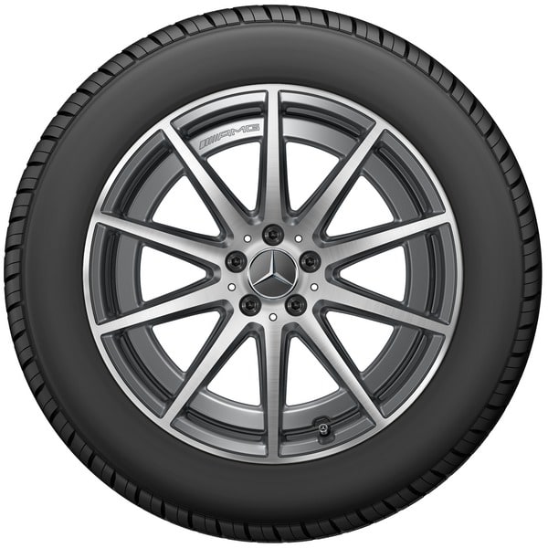 Колесный диск AMG 9,5J×20 ET45 для Mercedes-Benz GLE 167, задняя ось, серый Tantal, 10 спиц — фото 3