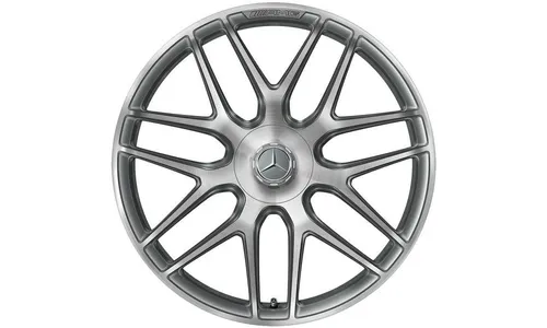 Колесный диск AMG 10J×22 ET55 для Mercedes-Benz GLE 167, передняя ось, титаново-серый, перекрестные спицы — фото 1