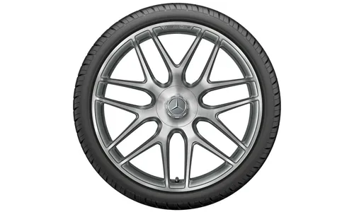 Колесный диск AMG 11,5J×22 ET53 для Mercedes-Benz GLE 167, задняя ось, титаново-серый, перекрестные спицы — фото 2