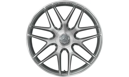 Колесный диск AMG 11,5J×22 ET53 для Mercedes-Benz GLE 167, задняя ось, титаново-серый, перекрестные спицы — фото 3