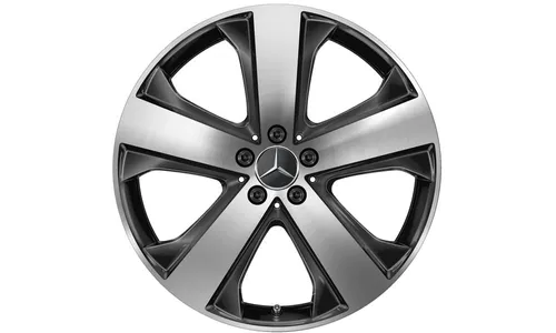 Колесный диск 8,5J×20 ET62,6 для Mercedes-Benz GLS 167, передняя и задняя оси, черный, с алмазной проточкой, 5 спиц — фото 1