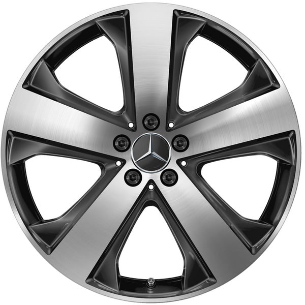 Колесный диск 8,5J×20 ET35,5 для Mercedes-Benz GLS 167, задняя ось, черный, с алмазной проточкой — фото 1